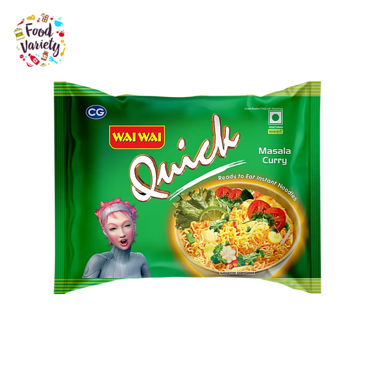 Vegetarian Wai Wai Quick Masala Curry Instant Noodles  60gram