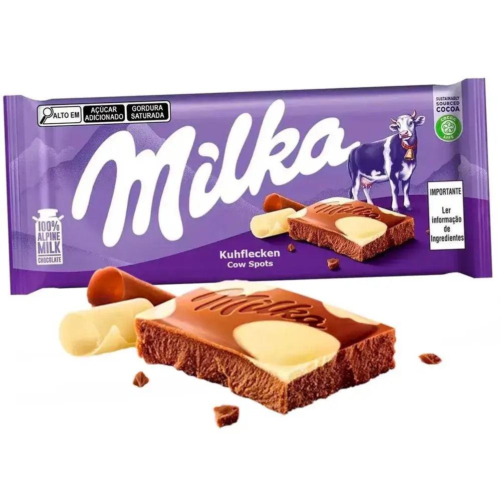 Milka Alpine Cow Spot Chocolate Bar 90g
