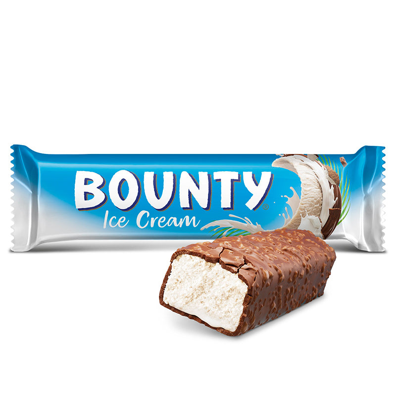 Bounty Chocolate & Coconut Ice Cream Bars 4pk บาวน์ตี้ ช็อกโกแลต และ ไอศกรีมมะพร้าว 4 แพ็ค