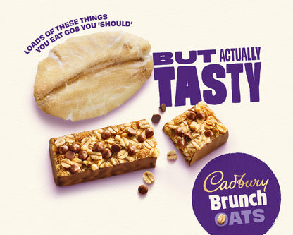[BestBefore-17Dec2025] Cadbury Brunch Light Honey & Oat Wholegrain Cereal Bars 5 Packs 130g