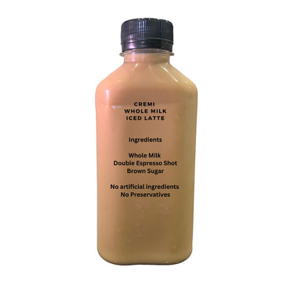 Cremi Whole Milk Double Espresso Ice Latte Made Fresh with 100% Colombian Arabica Beans 250ml