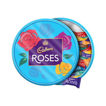 Cadbury Roses Chocolate Tub 550g แคดเบอรี โรสเซส ช็อกโกแลตรวมรส แบบกล่อง 550กรัม