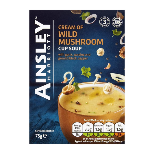 Ainsley Harriott Cream of Wild Mushroom Cup Soup 75g