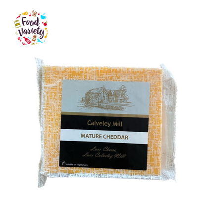 Calveley Mill Coloured Mature Cheddar 200g คาลวีลี่ย์ มิลล์ เชดด้า ชีส 200 กรัม