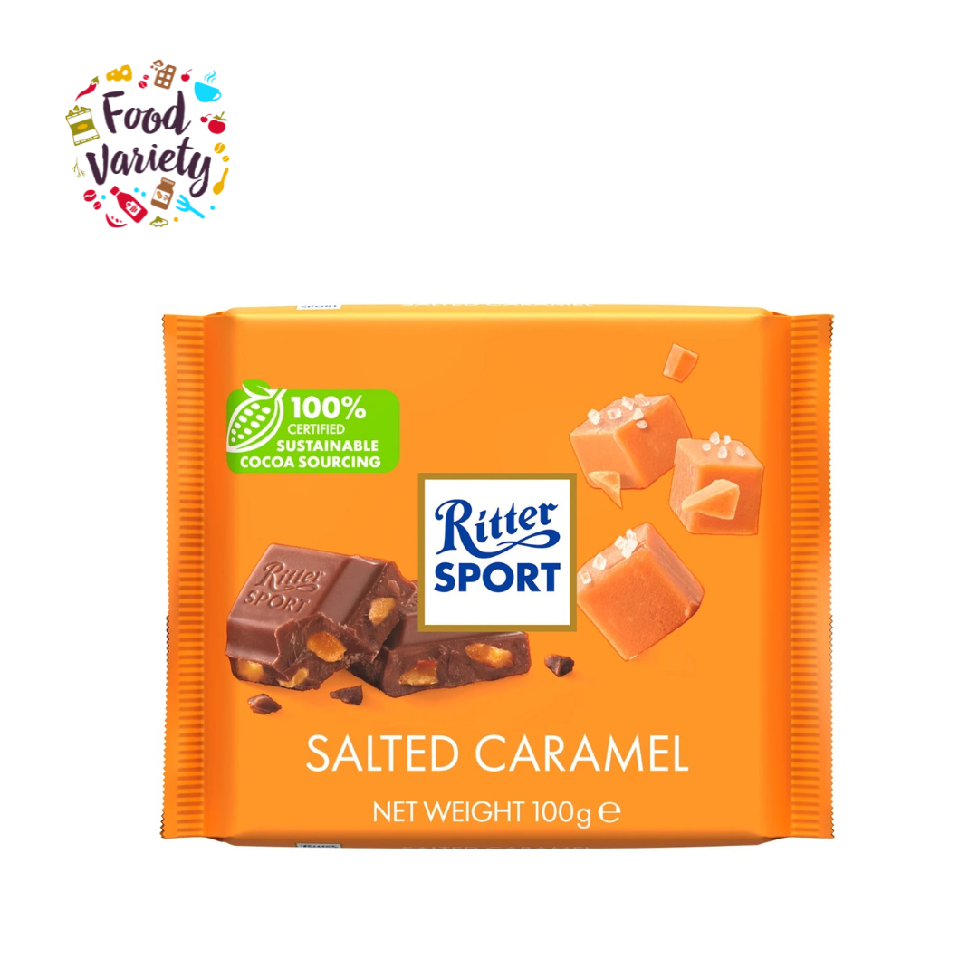 Ritter Sport Salted Caramel 100g ริทเทอร์ สปอร์ต ซอลท์ คาราเมล 100g