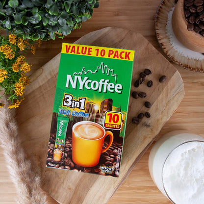 NY 3 in 1 Irish Coffee Sachets Value 10 pack