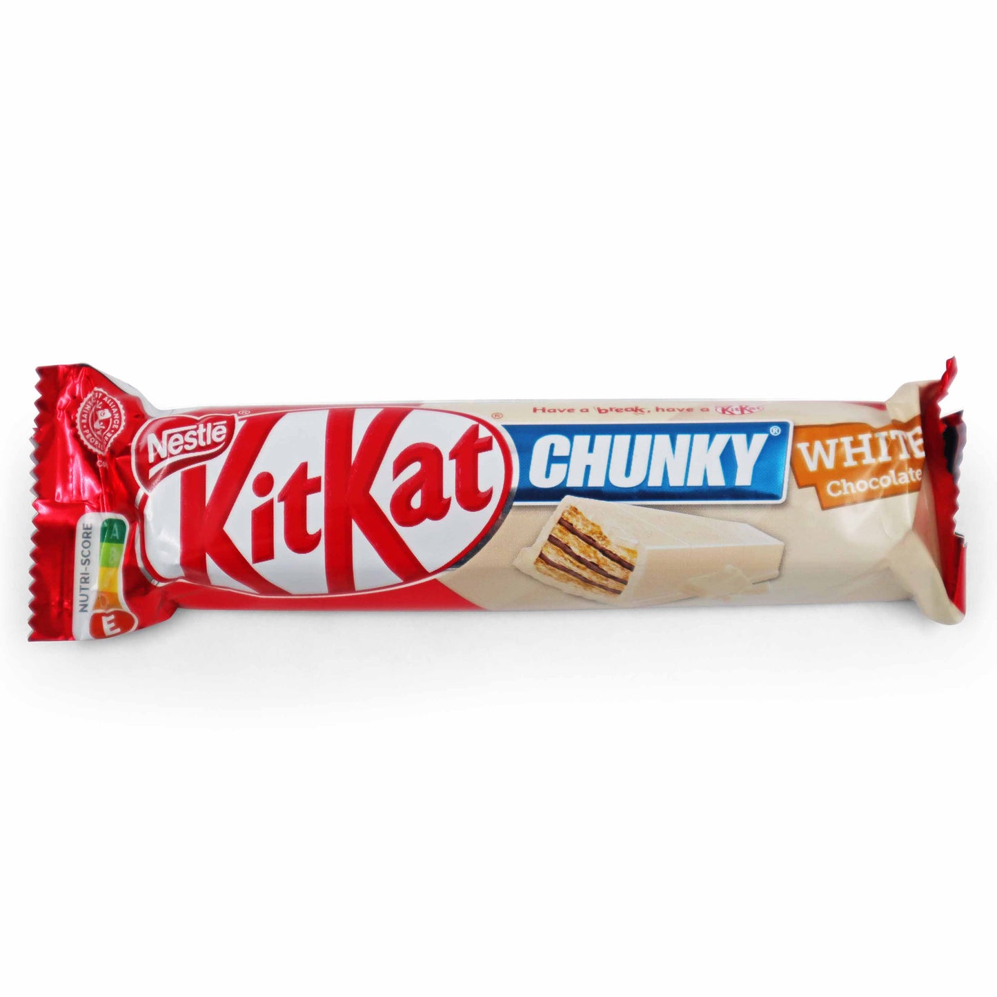 Kit Kat Chunky White Bars  [4 X 40g] 160g คิทแคท เวเฟอร์กรอบ เคลือบไวส์ช๊อคโกแลต [4 X 40กรัม] 160 กรัม