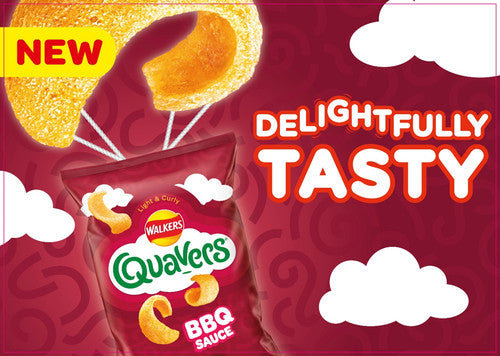 [BestBefore-28Sep2024] Walkers Quavers Grab Bag BBQ Sauce 34g Walkers ควาเวอร์ส แกร็บแบ็ก บาร์บีคิว 34กรัม