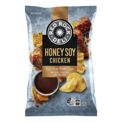 Red Rock Deli Honey Soy Chicken Potato Chips 165g
