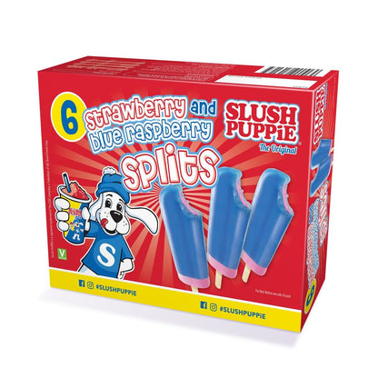 [Best Before 14-May-2024] SLUSH PUPPiE the Original Strawberry and Blue Raspberry Splits 390ml ดิ ออริจินัล สตรอเบอร์รี่ และ บลูราสเบอร์รี่สปลิต 390 มิลลิกรัม