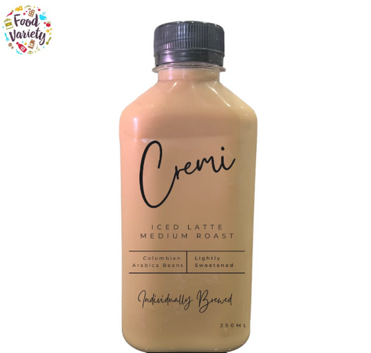 Cremi Whole Milk Ice Latte Made Fresh with 100% Colombian Arabica Beans 250ml