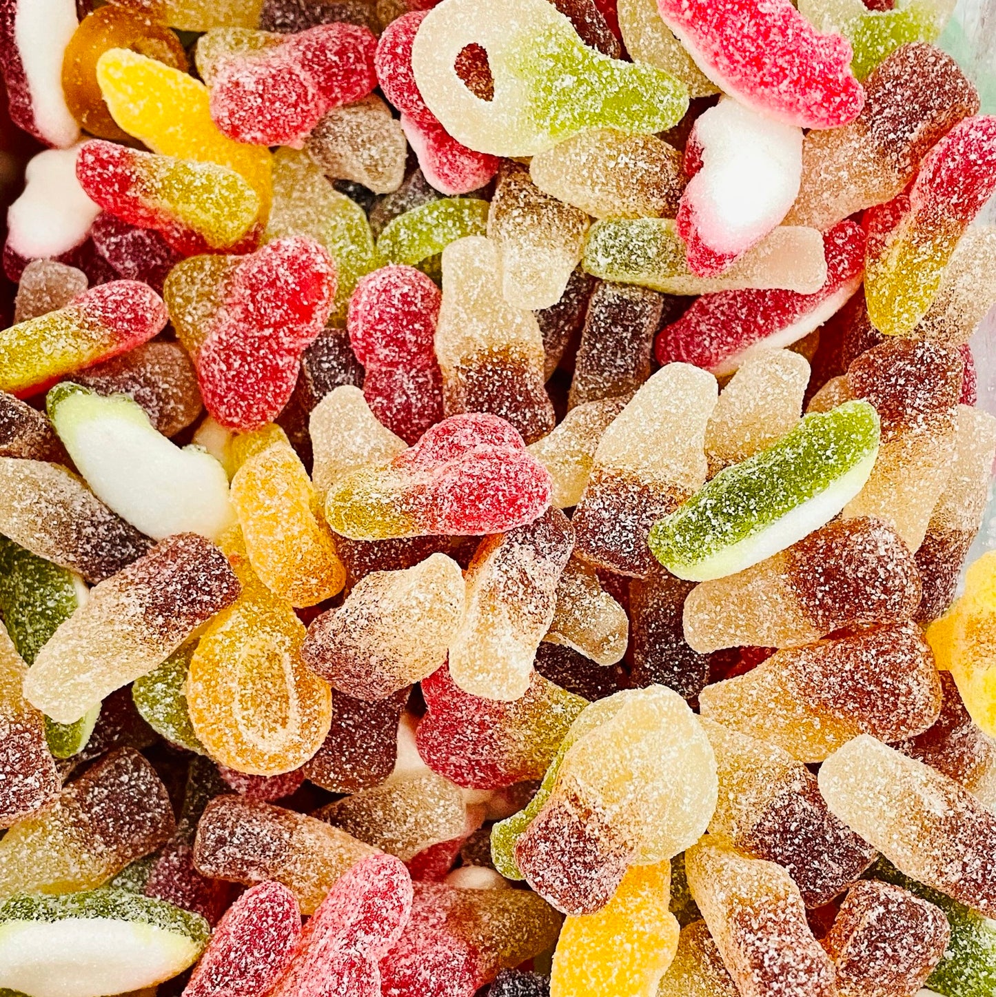 Haribo Tangfastics Fruit & Cola Flavour Fizzy Jelly Sharing Bag 175g