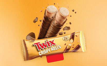 [BestBefore-10Aug2025] Twix Caramel Crispy Rolls 22.5g