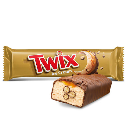 Twix Chocolate & Caramel Ice Cream 4pk ทวิกซ์ ไอศกรีมรสช็อกโกแลต และ คาราเมล 4 แพ็ค