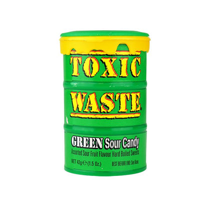 Toxic Waste Green Sour Candy Drum 42g