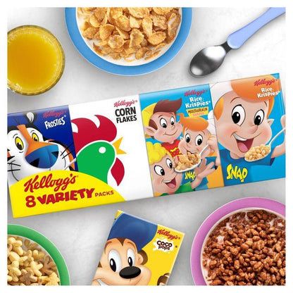 Kellogg's 8 Variety Packs 196g เคลล็อกส์ วาไรตี้ 8 แพ็ค 196 กรัม