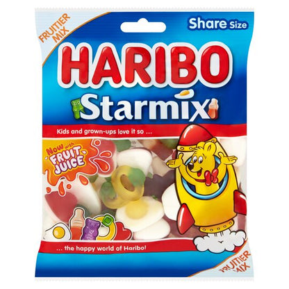 Haribo Starmix Fruit Flavour Gum 160g  ฮาริโบ สตาร์มิกซ์ หมากฝรั่งรสผลไม้ 160 กรัม