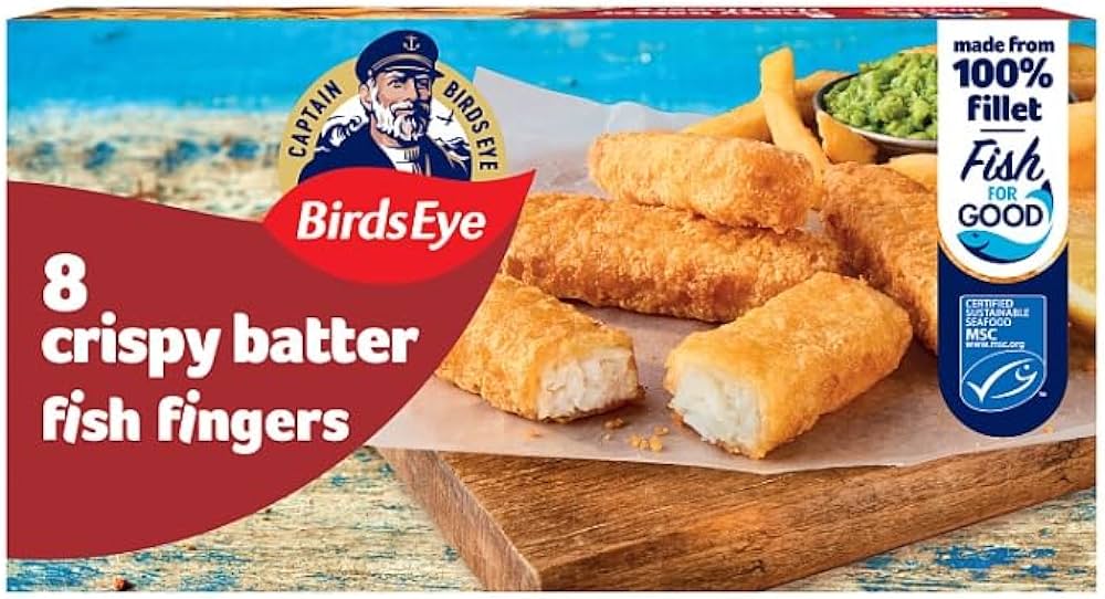 Birds Eye Crispy Batter 8Pcs Fish Fingers 224g