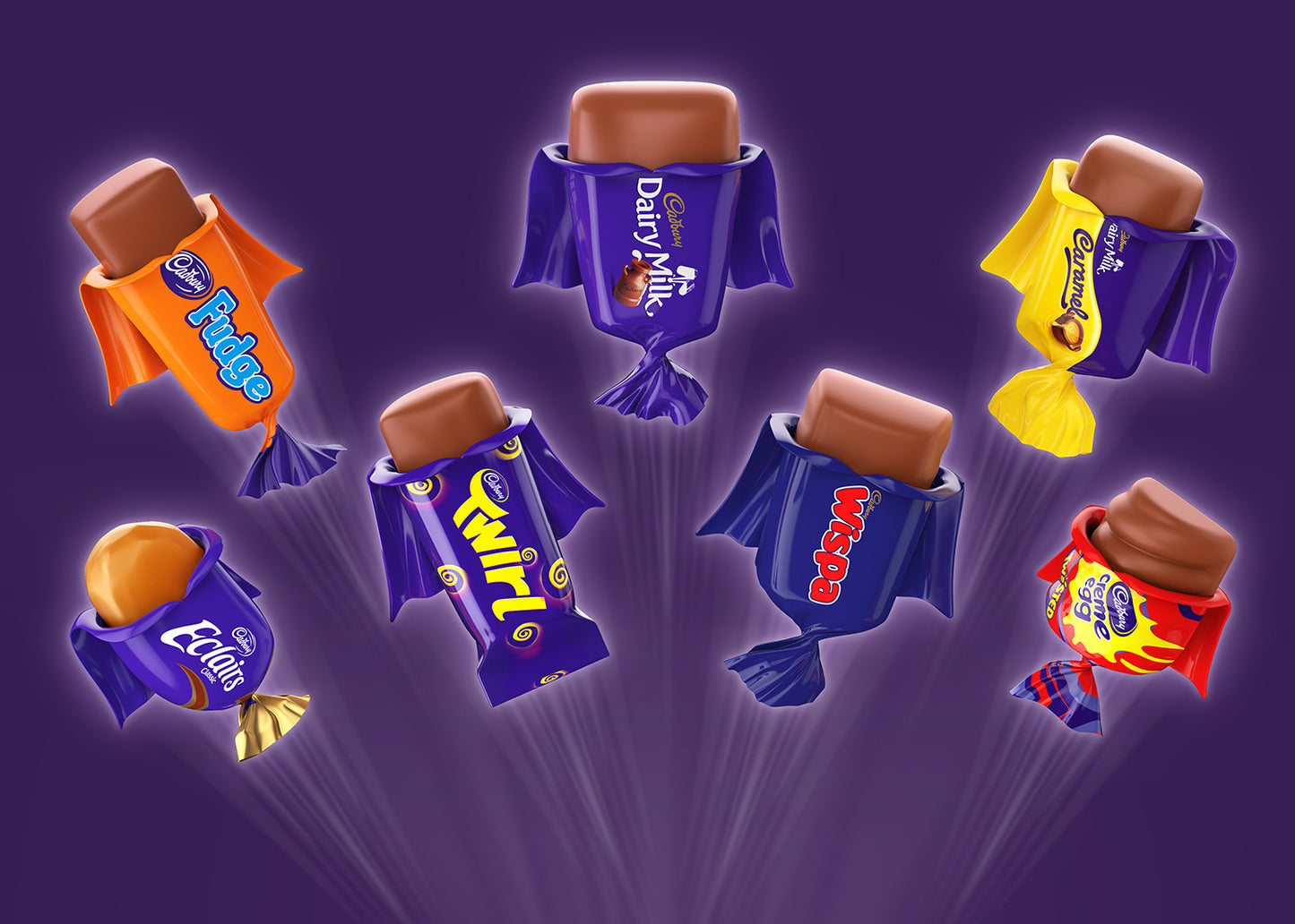 Cadbury Heroes Chocolate Carton 550g แคดเบอรี ฮีโร่ ช็อกโกแลตนมรวมรส แบบกล่อง 550กรัม