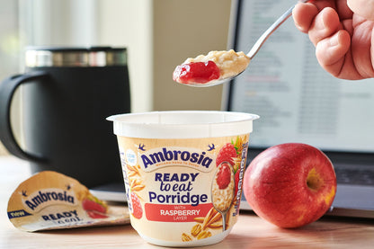 [Best Before 31-Dec-24] Ambrosia Ready to Eat Porridge With Raspberry  Layer Low Fat 210g