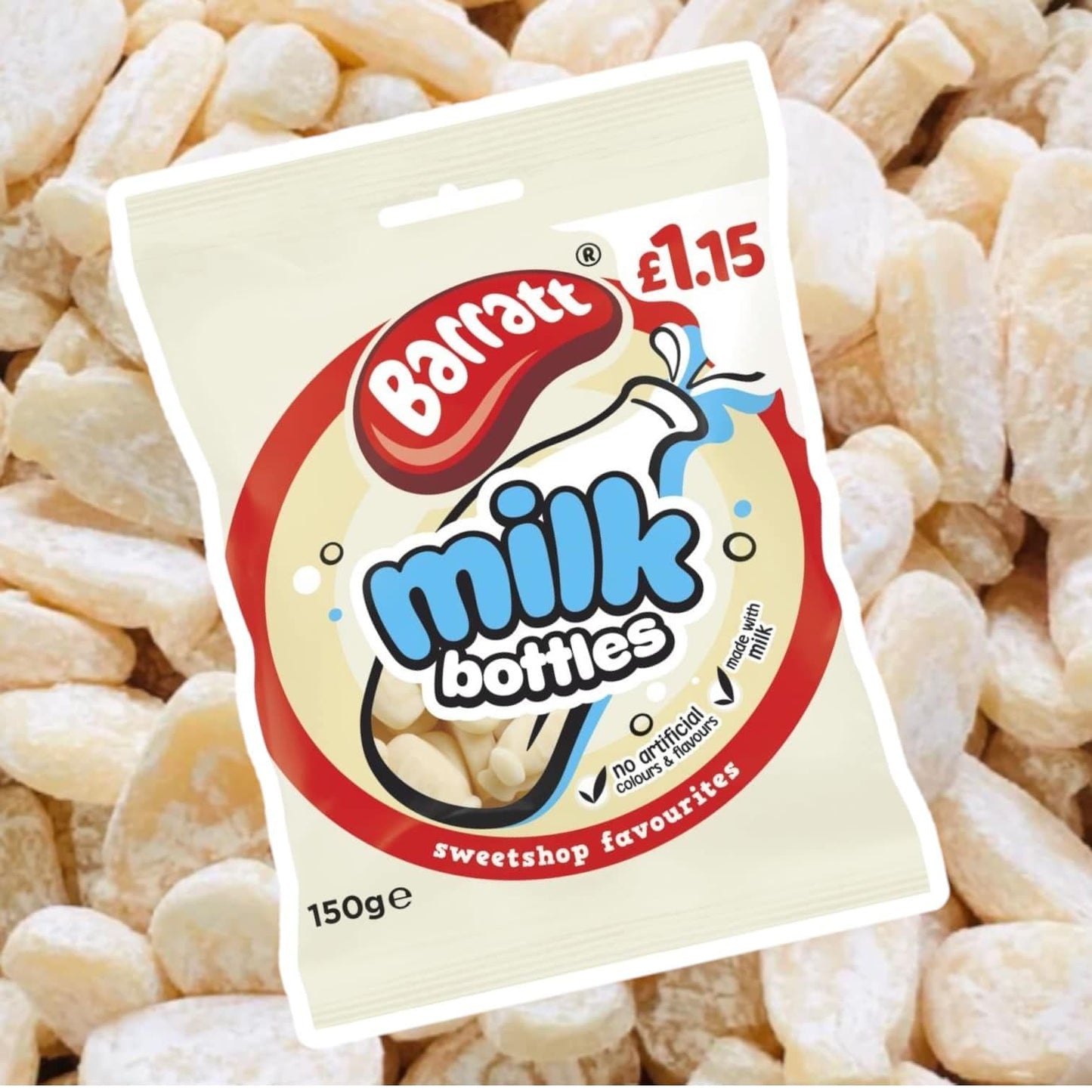 Barratt Milk Bottles Sweetshop Favourites 150g