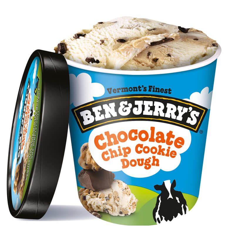 Ben & Jerry's Ice Cream Cookie Dough 100ml เบน แอนด์ เจอร์รี่ส์ ไอศกรีม แป้งคุกกี้ 100 มิลลิกรัม