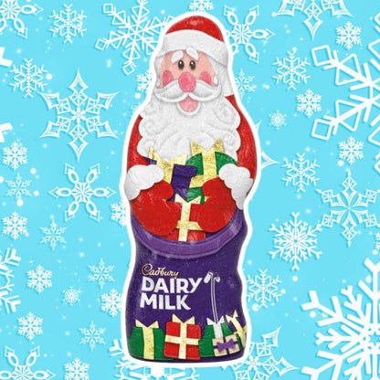 Cadbury Dairy Milk Large Chocolate Hollow Santa 100g แคดเบอรี แดรี่ มิลค์ ช็อกโกแลต ฮอลโลว์ ซานต้าขนาดใหญ่ 100 กรัม