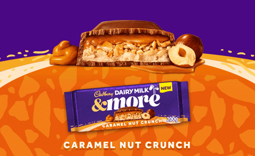 Cadbury Dairy Milk & More Caramel Nut Crunch 200g