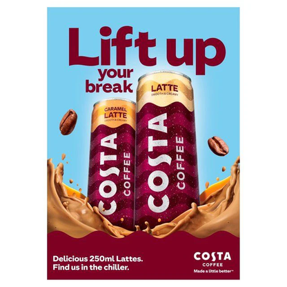 [BestBefore-31Dec2025] Costa Coffee Sidekick Double Espresso Latte Can 250ml