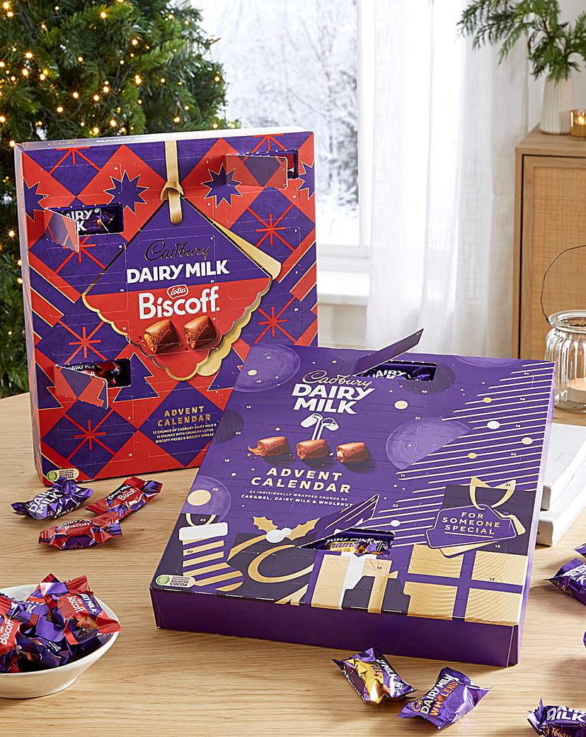 Cadbury Dairy Milk Biscoff Chunk Advent Calendar 236g แคดเบอรี แดรี่ มิลค์ บิสคอฟ ชังก์ ปฏิทินรอคริสต์มาส 236 กรัม