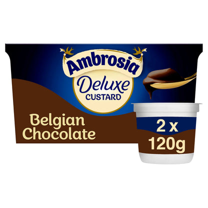 [BestBefore-31-Mar-2025] Ambrosia Deluxe Custard Belgian Chocolate 2x120g