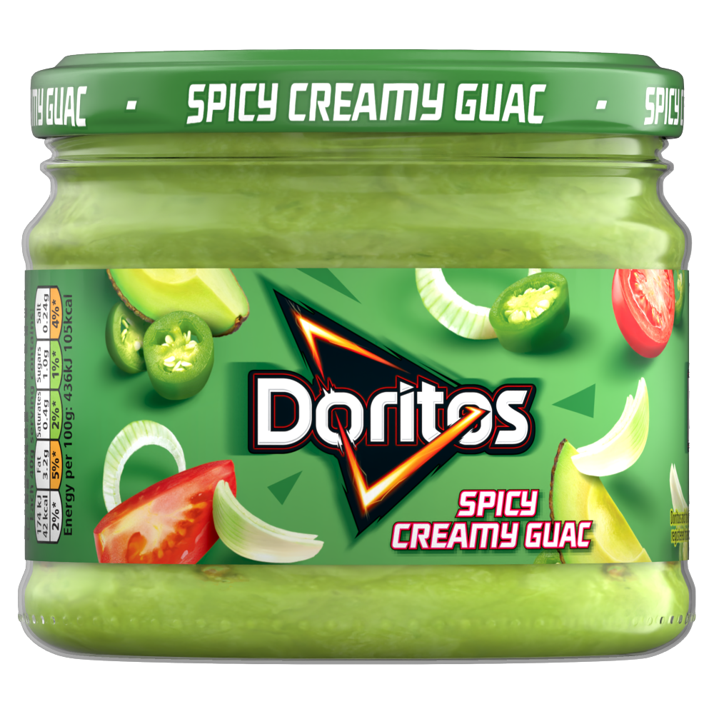 Doritos Spicy Creamy Guacamole Sharing Dip 270g โดริโทส น้ำจิ้มกัวคาโมเล่ รสสไปซี่ครีม 270 กรัม