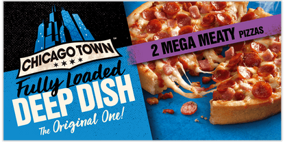 [Best Before 31-Jul-2024]Chicago Town Deep Dish Mega Meaty Pizzas 314G ชิคาโก ทาวน์ ดีพ ดิช เมก้า มีท ตี้ พิซซ่า 314 กรัม