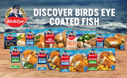 Birds Eye 4 Large Breaded Cod Fillets 440g