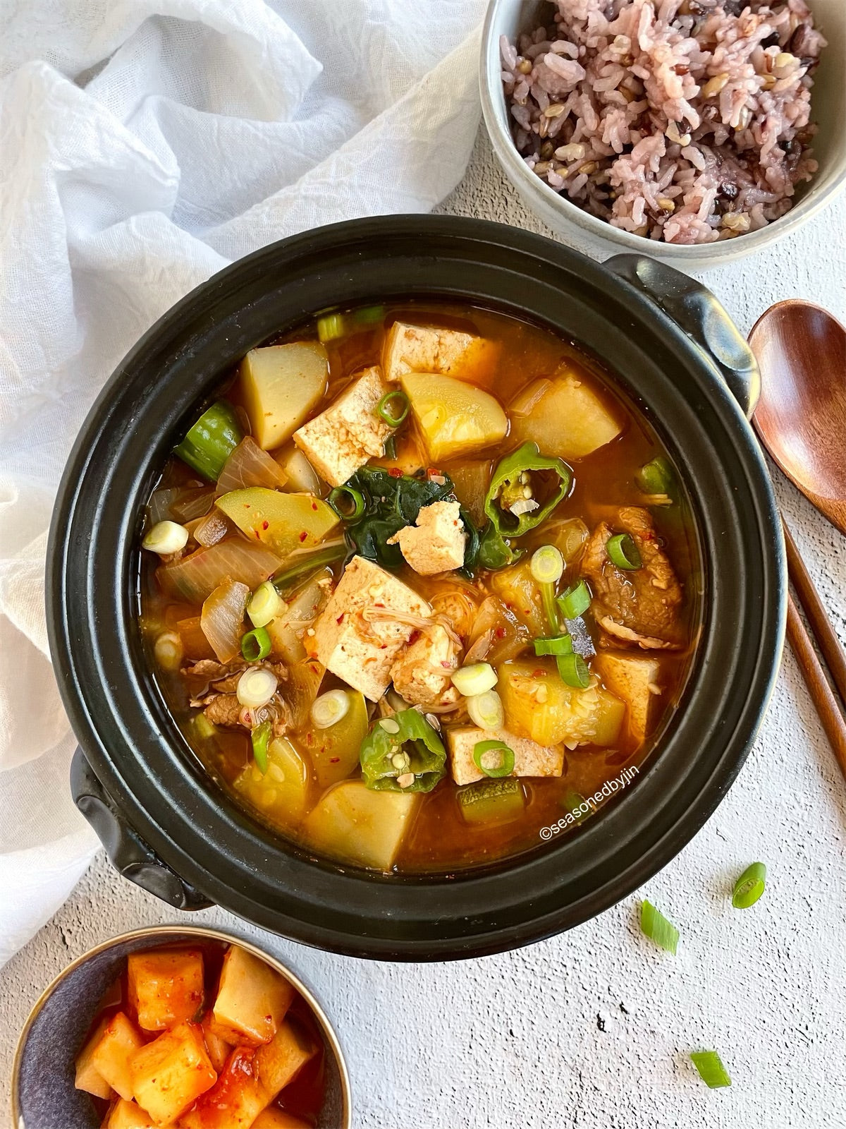 Namdong Beef JJigae Noodle Block 120g