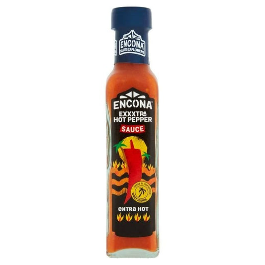 [Best Before31-Oct-2025] Encona Exxxtra Hot Pepper Sauce 142 ml ออนโคน่า ซอสพริกชนิดเผ็ดมาก 142มล.