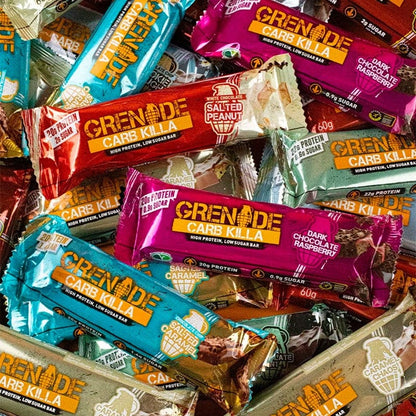 Grenade High Protein Bar Peanut Nutter 60g เกรนเนต โปรตีนบาร์ผสมเนยถั่ว น้ำตาลต่ำ 60g