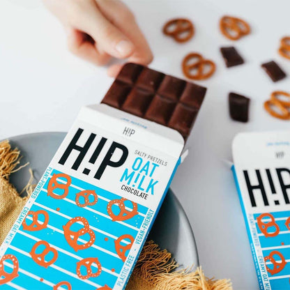 [Best Before 31Oct2025] Hip Oat Milk Cookies Salty Pretzel Chocolate 70g
