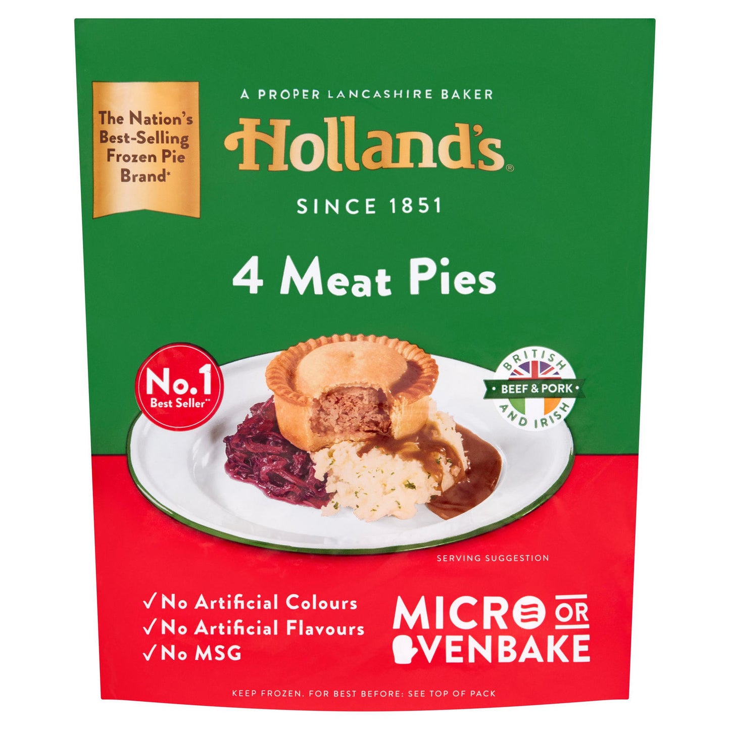 Holland's Meat Pies 4 Pack ฮอลแลนด์ มีท พาย 4 แพ็ค