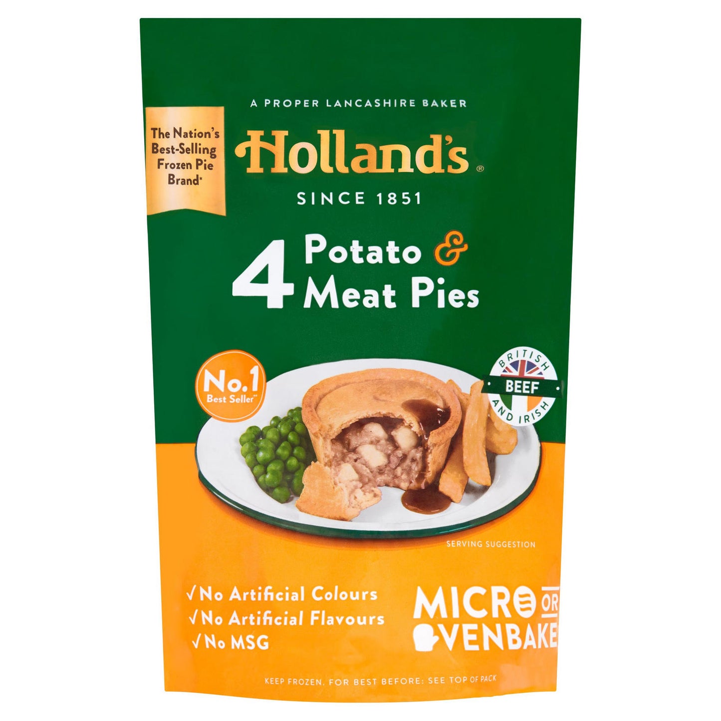 Hollands Potato & Meat Pies 4Pcs ฮอลแลนด์ พายมันฝรั่ง และ เนื้อ 4 ชิ้น