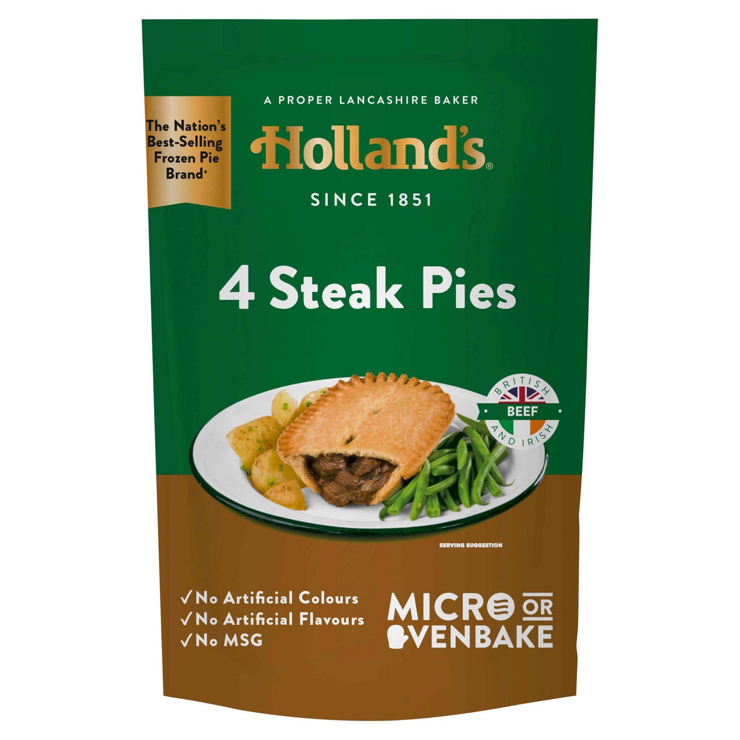 [Best Before 30-Apr-2024 ] Holland's Steak Pies 4 Pcs ฮอลแลนด์ พายสเต็ก 4 ชิ้น