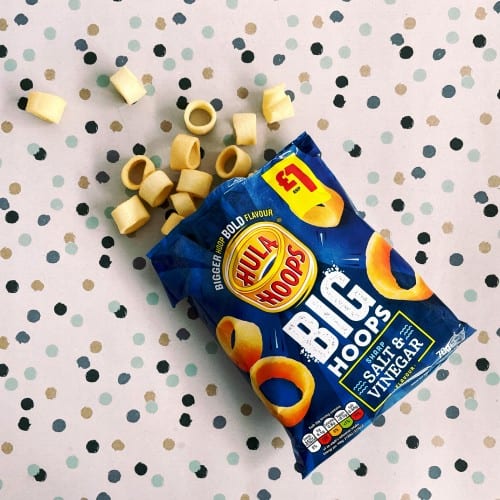 Hula Hoops Big Hoops Salt & Vinegar Grab Bag Crisps 45g