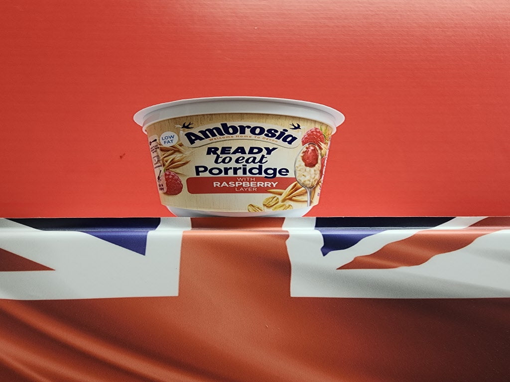 [Best Before 31-Dec-24] Ambrosia Ready to Eat Porridge With Raspberry  Layer Low Fat 210g