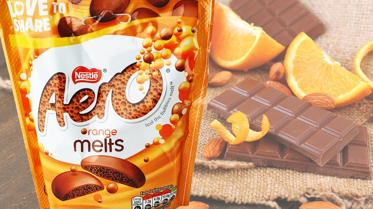 [BestBefore 28-Feb-2025] Nestle Aero Melts Orange Chocolate Sharing Bag 86g เนสท์เล่ แอโรเมลท์ รสส้ม ช็อกโกแลต แชริ่ง ซอง 86ก.