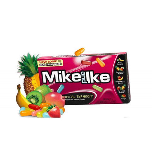 Mike and Ike Tropical Typhoon Fruits 5 Ounce Box 120g