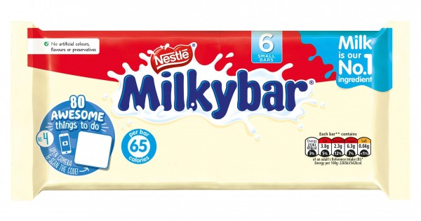 Nestle Milkybar 6x12g เนสท์เล่ มิลค์กี้บาร์ 6x12g