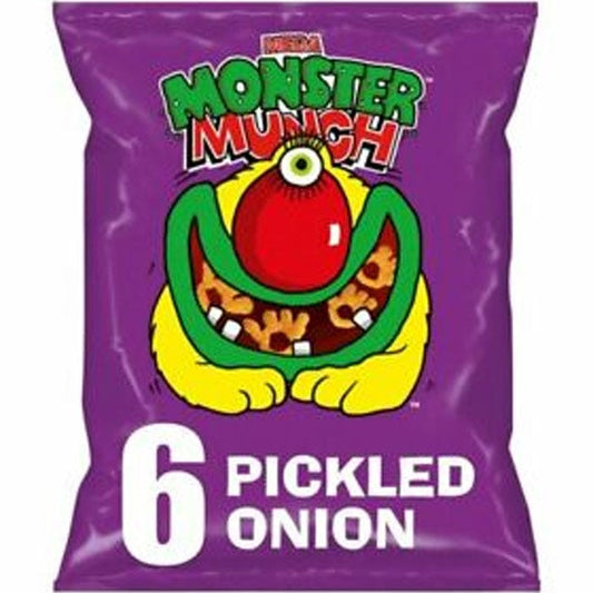 Walkers Monster Munch Pickled Onion Snacks 6x20g