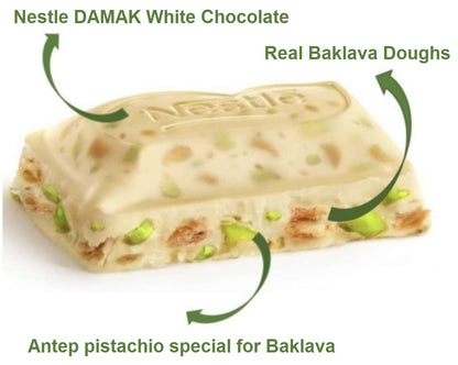 Nestle Damak White Chocolate with Pistachio 60g