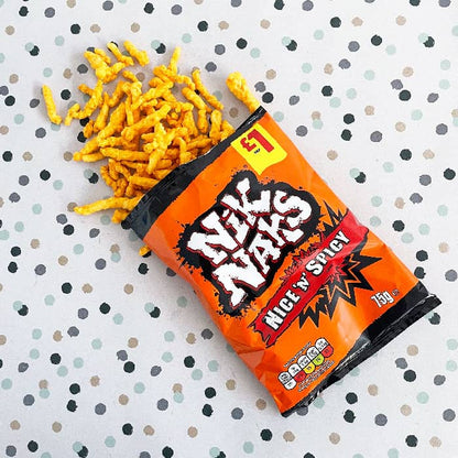 Nik Naks Nice ‘N’ Spicy Grab Bag Crisps 45g นิค แน็ค ไนซ์แอนด์สไปซี่แกร็บแบ็กคริสป์ 45 กรัม