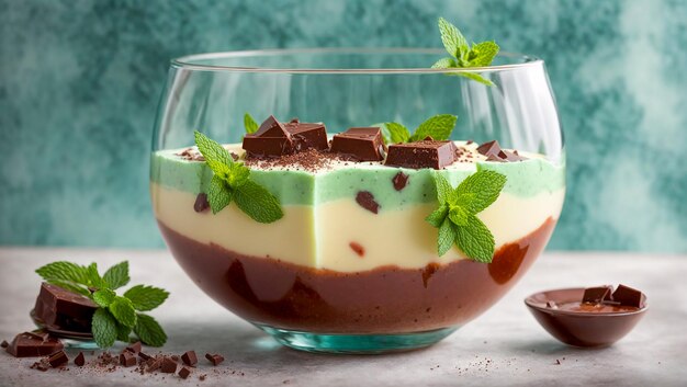 [Bestbefore-31-Mar-2025] Ambrosia Dessert Pots Belgian Chocolate & Mint Fondant Sauce 110g